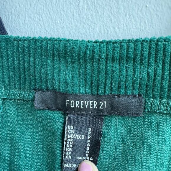 Forever 21 Forrest Green Jumper Overall Dress - Small - Picture 4 of 4